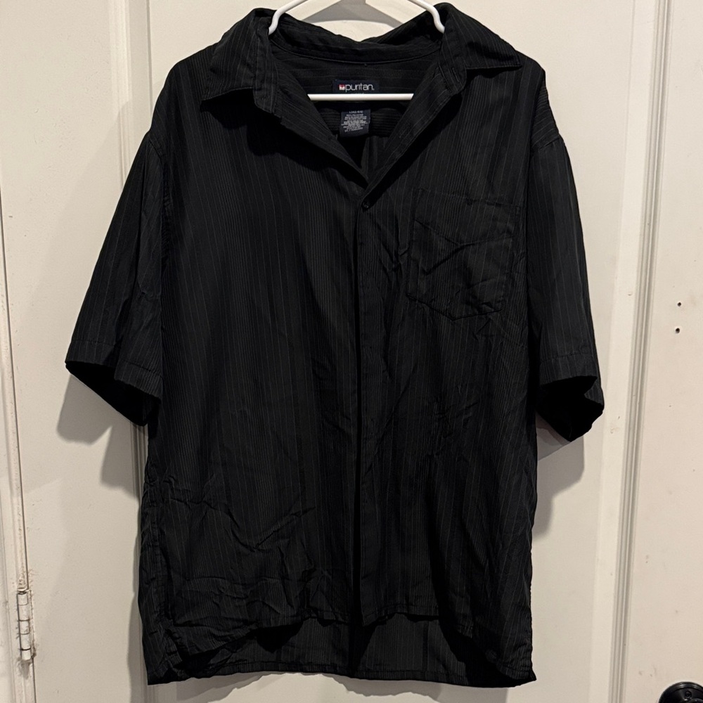 Woolrich Men's Dark Gray Short Sleeve Shirt Jacket